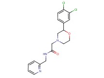 2-[2-(3,4-dichlorophenyl)morpholin-4-yl]-N-(pyridin-2-ylmethyl)acetamide