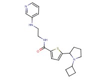 5-(1-cyclobutyl-2-pyrrolidinyl)-N-[2-(3-pyridinylamino)ethyl]-2-thiophenecarboxamide