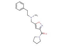 N-methyl-2-phenyl-N-{[3-(1-pyrrolidinylcarbonyl)-5-isoxazolyl]methyl}ethanamine
