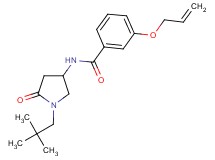 3-(allyloxy)-N-[1-(2,2-dimethylpropyl)-5-oxo-3-pyrrolidinyl]benzamide