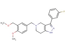 3-(3-fluorophenyl)-5-[4-methoxy-3-(methoxymethyl)benzyl]-4,5,6,7-tetrahydro-1H-pyrazolo[4,3-c]pyridine
