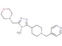 4-({4-methyl-5-[1-(pyridin-4-ylmethyl)piperidin-4-yl]-4H-1,2,4-triazol-3-yl}methyl)morpholine
