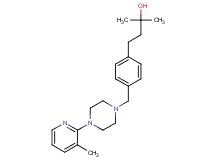 2-methyl-4-(4-{[4-(3-methyl-2-pyridinyl)-1-piperazinyl]methyl}phenyl)-2-butanol