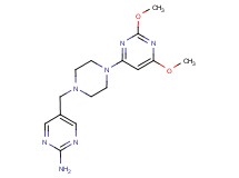 5-{[4-(2,6-dimethoxypyrimidin-4-yl)piperazin-1-yl]methyl}pyrimidin-2-amine