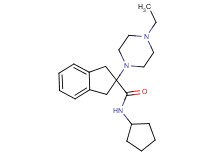 N-cyclopentyl-2-(4-ethyl-1-piperazinyl)-2-indanecarboxamide
