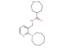 N-[(2-azocan-1-ylpyridin-3-yl)methyl]azepane-4-carboxamide