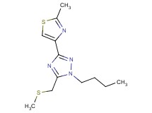 1-butyl-3-(2-methyl-1,3-thiazol-4-yl)-5-[(methylthio)methyl]-1H-1,2,4-triazole
