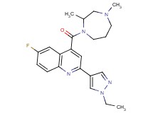 4-[(2,4-dimethyl-1,4-diazepan-1-yl)carbonyl]-2-(1-ethyl-1H-pyrazol-4-yl)-6-fluoroquinoline