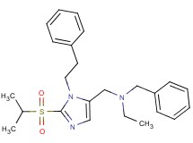 N-benzyl-N-{[2-(isopropylsulfonyl)-1-(2-phenylethyl)-1H-imidazol-5-yl]methyl}ethanamine