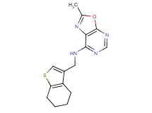 2-methyl-N-(4,5,6,7-tetrahydro-1-benzothien-3-ylmethyl)[1,3]oxazolo[5,4-d]pyrimidin-7-amine