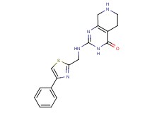 2-{[(4-phenyl-1,3-thiazol-2-yl)methyl]amino}-5,6,7,8-tetrahydropyrido[3,4-d]pyrimidin-4(3H)-one hydrochloride