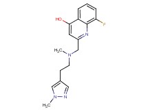 8-fluoro-2-({methyl[2-(1-methyl-1H-pyrazol-4-yl)ethyl]amino}methyl)quinolin-4-ol