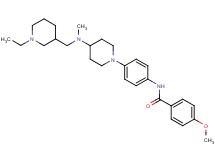 N-(4-{4-[[(1-ethyl-3-piperidinyl)methyl](methyl)amino]-1-piperidinyl}phenyl)-4-methoxybenzamide