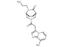 (1S*,5R*)-3-[(8-methylimidazo[1,2-a]pyridin-3-yl)acetyl]-6-propyl-3,6-diazabicyclo[3.2.2]nonan-7-one