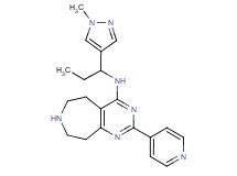 N-[1-(1-methyl-1H-pyrazol-4-yl)propyl]-2-pyridin-4-yl-6,7,8,9-tetrahydro-5H-pyrimido[4,5-d]azepin-4-amine