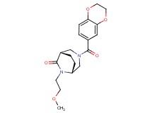 (1S*,5R*)-3-(2,3-dihydro-1,4-benzodioxin-6-ylcarbonyl)-6-(2-methoxyethyl)-3,6-diazabicyclo[3.2.2]nonan-7-one