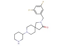 2-(3,5-difluorobenzyl)-8-(3-piperidinyl)-2,8-diazaspiro[4.5]decan-3-one dihydrochloride
