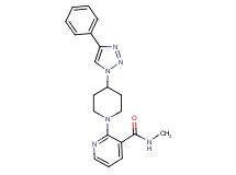 N-methyl-2-[4-(4-phenyl-1H-1,2,3-triazol-1-yl)piperidin-1-yl]nicotinamide