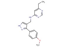 6-ethyl-N-{[3-(4-methoxyphenyl)-1H-pyrazol-4-yl]methyl}pyrimidin-4-amine