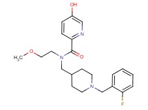 N-{[1-(2-fluorobenzyl)piperidin-4-yl]methyl}-5-hydroxy-N-(2-methoxyethyl)pyridine-2-carboxamide