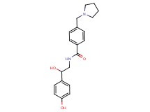 N-[2-hydroxy-2-(4-hydroxyphenyl)ethyl]-4-(pyrrolidin-1-ylmethyl)benzamide