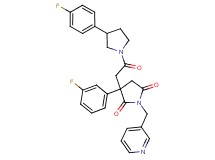 3-(3-fluorophenyl)-3-{2-[3-(4-fluorophenyl)-1-pyrrolidinyl]-2-oxoethyl}-1-(3-pyridinylmethyl)-2,5-pyrrolidinedione