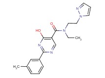 N-ethyl-4-hydroxy-2-(3-methylphenyl)-N-[2-(1H-pyrazol-1-yl)ethyl]pyrimidine-5-carboxamide