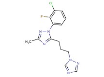 1-(3-chloro-2-fluorophenyl)-3-methyl-5-[3-(1H-1,2,4-triazol-1-yl)propyl]-1H-1,2,4-triazole