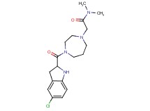 2-{4-[(5-chloro-2,3-dihydro-1H-indol-2-yl)carbonyl]-1,4-diazepan-1-yl}-N,N-dimethylacetamide