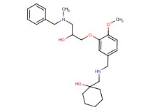 1-{[(3-{3-[benzyl(methyl)amino]-2-hydroxypropoxy}-4-methoxybenzyl)amino]methyl}cyclohexanol