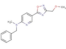 N-benzyl-5-[3-(methoxymethyl)-1,2,4-oxadiazol-5-yl]-N-methyl-2-pyridinamine