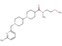 N-(2-methoxyethyl)-N-methyl-1'-[(6-methyl-2-pyridinyl)methyl]-1,4'-bipiperidine-4-carboxamide