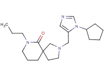 2-[(1-cyclopentyl-1H-imidazol-5-yl)methyl]-7-propyl-2,7-diazaspiro[4.5]decan-6-one