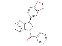 (2R*,3S*,6R*)-3-(1,3-benzodioxol-5-yl)-5-(2-pyrazinylcarbonyl)-1,5-diazatricyclo[5.2.2.0~2,6~]undecane