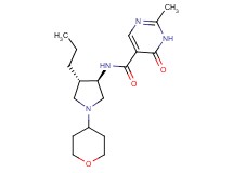 2-methyl-6-oxo-N-[rel-(3R,4S)-4-propyl-1-(tetrahydro-2H-pyran-4-yl)-3-pyrrolidinyl]-1,6-dihydro-5-pyrimidinecarboxamide hydrochloride