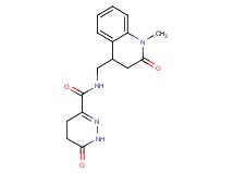 N-[(1-methyl-2-oxo-1,2,3,4-tetrahydroquinolin-4-yl)methyl]-6-oxo-1,4,5,6-tetrahydropyridazine-3-carboxamide
