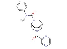 (1S*,5R*)-N-methyl-N-phenyl-3-(2-pyrazinylcarbonyl)-3,6-diazabicyclo[3.2.2]nonane-6-carboxamide
