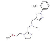 1-[1-(2-methoxyethyl)-1H-imidazol-2-yl]-N-methyl-N-{[1-(2-methylphenyl)-1H-pyrazol-4-yl]methyl}methanamine