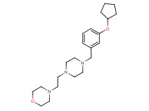 4-(2-{4-[3-(cyclopentyloxy)benzyl]piperazin-1-yl}ethyl)morpholine