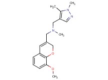 1-(1,5-dimethyl-1H-pyrazol-4-yl)-N-[(8-methoxy-2H-chromen-3-yl)methyl]-N-methylmethanamine