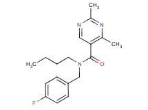 N-butyl-N-(4-fluorobenzyl)-2,4-dimethylpyrimidine-5-carboxamide