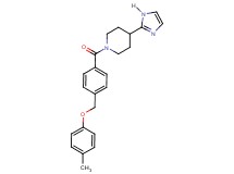 4-(1H-imidazol-2-yl)-1-{4-[(4-methylphenoxy)methyl]benzoyl}piperidine