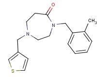 4-(2-methylbenzyl)-1-(3-thienylmethyl)-1,4-diazepan-5-one