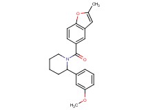 2-(3-methoxyphenyl)-1-[(2-methyl-1-benzofuran-5-yl)carbonyl]piperidine