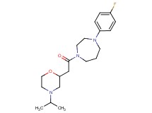 1-(4-fluorophenyl)-4-[(4-isopropyl-2-morpholinyl)acetyl]-1,4-diazepane