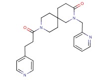 2-(pyridin-2-ylmethyl)-9-(3-pyridin-4-ylpropanoyl)-2,9-diazaspiro[5.5]undecan-3-one