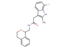 N-(3,4-dihydro-1H-isochromen-1-ylmethyl)-2-(7-fluoro-2-methyl-1H-indol-3-yl)acetamide