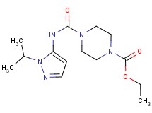ethyl 4-{[(1-isopropyl-1H-pyrazol-5-yl)amino]carbonyl}piperazine-1-carboxylate