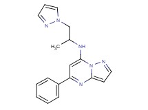 N-[1-methyl-2-(1H-pyrazol-1-yl)ethyl]-5-phenylpyrazolo[1,5-a]pyrimidin-7-amine