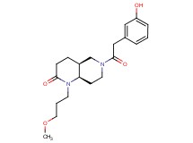 (4aS*,8aR*)-6-[(3-hydroxyphenyl)acetyl]-1-(3-methoxypropyl)octahydro-1,6-naphthyridin-2(1H)-one